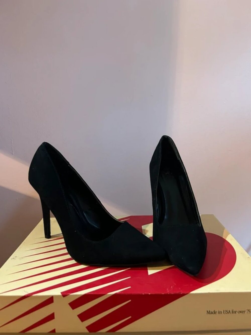 Charlotte Russe Black Suede Pumps